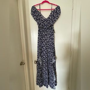 NWT Express Floral Off-Shoulder Maxi Dress